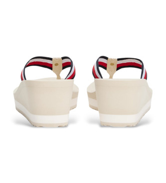 Tommy Hilfiger Sandali con zeppa beige aziendali