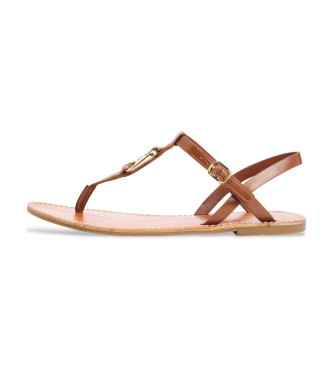 Tommy Hilfiger Sandales en cuir Leona marron