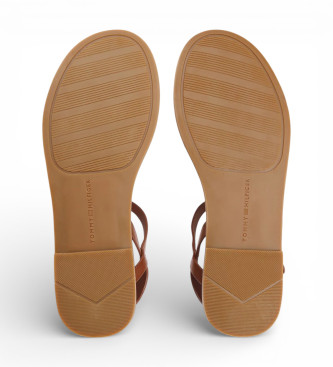 Tommy Hilfiger Sandales en cuir Leona marron