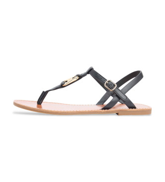 Tommy Hilfiger Sandales en cuir Leona noir