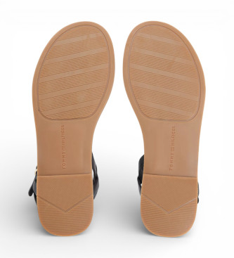 Tommy Hilfiger Sandales en cuir Leona noir
