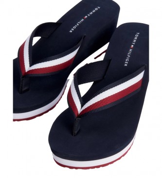 Tommy Hilfiger Sandals Essential Corp navy -wedge height: 6cm