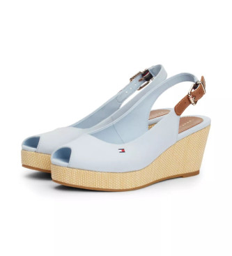 Tommy Hilfiger Iconic blue sandals -Height 7cm- wedge 