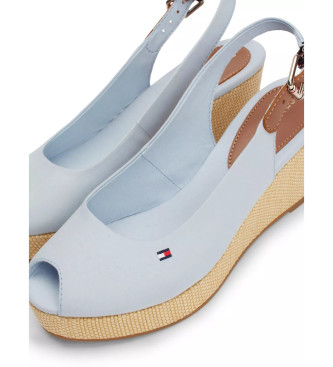 Tommy Hilfiger Iconic blue sandals -Height 7cm- wedge 