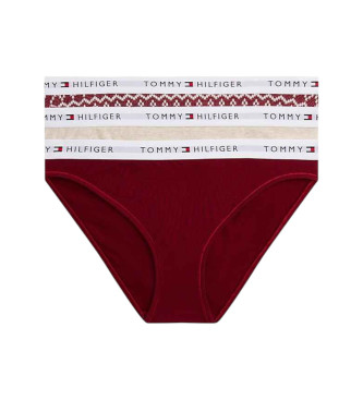 Tommy Hilfiger Set di 3 mutandine rosse essenziali