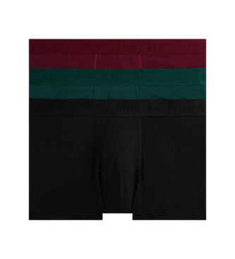 Tommy Hilfiger Set di 3 boxer Everyday Luxe verde, marrone, nero