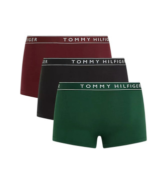 Tommy Hilfiger Set di 3 boxer Everyday Luxe verde, marrone, nero