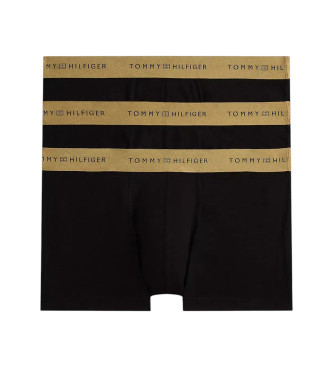 Tommy Hilfiger Set di 3 slip neri Trunk Signature