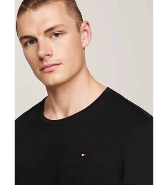 Tommy Hilfiger Set med 3 svarta lngrmade t-shirts