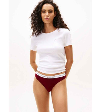 Tommy Hilfiger Set di 3 perizomi rossi Essential