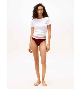 Tommy Hilfiger Set di 3 perizomi rossi Essential