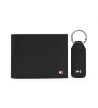 Tommy Hilfiger Gift set with wallet and leather key ring black