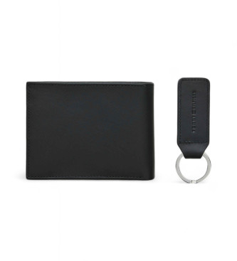 Tommy Hilfiger Gift set with wallet and leather key ring black