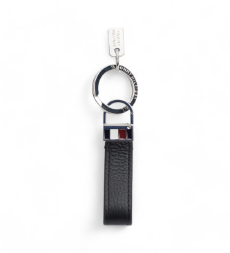 Tommy Hilfiger Geschenkset met sleutelhanger en leren kaarthouder zwart