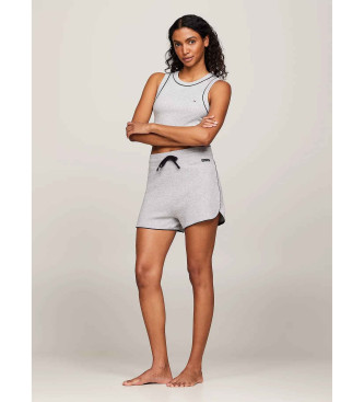 Tommy Hilfiger Pyjama-Shorts mit grauer Monotypie