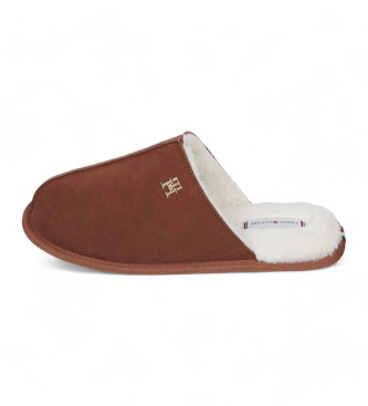 Tommy Hilfiger Kapcie Comfort brązowe