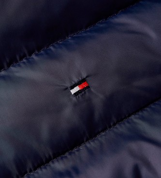 Tommy Hilfiger Cappotto in misto maglia con logo Sorona blu scuro
