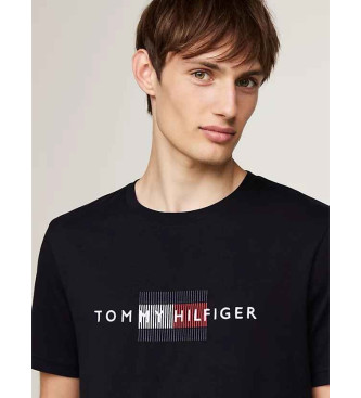 Tommy Hilfiger Majica z logotipom mornarska modrina