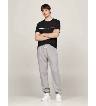 Tommy Hilfiger T-shirt com gola redonda e logtipo preto