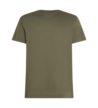 Tommy Hilfiger Round neck T-shirt with green logo