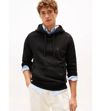 Tommy Hilfiger Mikina s kapuco in izvezenim logotipom črna