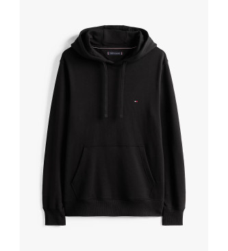 Tommy Hilfiger Mikina s kapuco in izvezenim logotipom črna