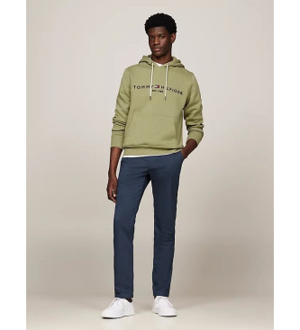 Tommy Hilfiger Hooded sweatshirt with embroidered logo green
