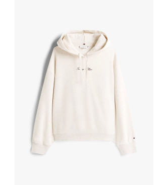 Tommy Hilfiger Sudadera con capucha y logo texturizado beige