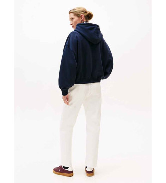 Tommy Hilfiger Sudadera con capucha y logo texturizado marino