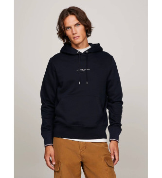 Tommy Hilfiger Hooded sweatshirt met geribde boorden, marineblauw