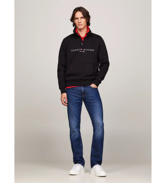 Tommy Hilfiger Sweatshirt Flex Half-Zip schwarz