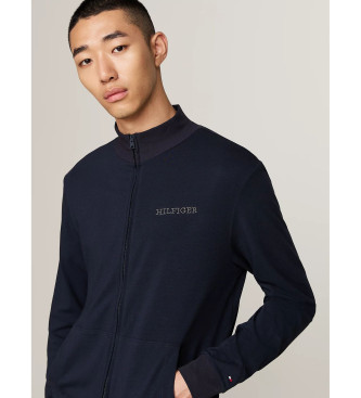 Tommy Hilfiger Marineblaues Sweatshirt mit Reiverschluss