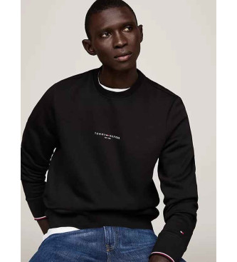 Tommy Hilfiger Sweatshirt with ribbed cuffs black