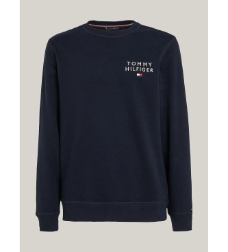 Tommy Hilfiger Mikina z okroglim vratom mornarske barve