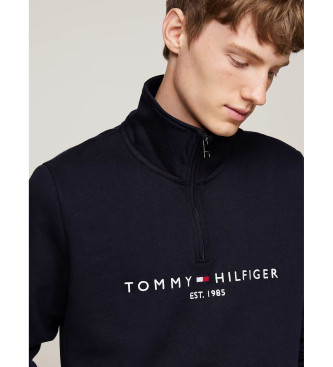 Tommy Hilfiger Perkins zip neck navy sweatshirt