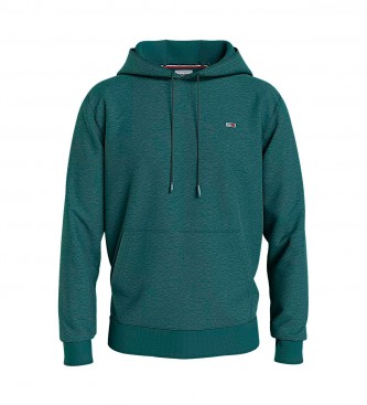 Tommy Hilfiger Green hooded fleece sweatshirt