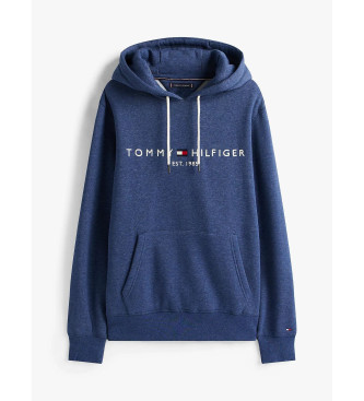 Tommy Hilfiger Sudadera de felpa con capucha y cordn azul