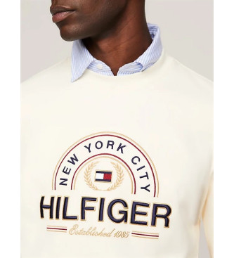 Tommy Hilfiger Sweat-shirt Flag Icon avec graphisme blanc