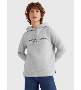 Sudadera con logotipo, cuello redondo en 2023  Sudadera tommy hilfiger, Tommy  hilfiger, Sudaderas mujer