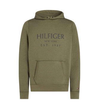 Tommy Hilfiger Felpa tinta unita verde