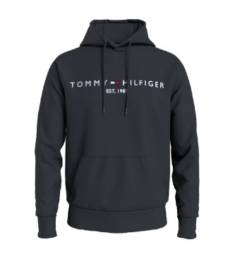 Tommy Hilfiger Sweatshirt Logotryck marinbl
