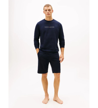 Tommy Hilfiger Sweatshirt original avec logo bleu marine