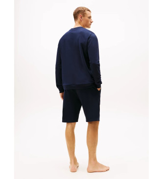 Tommy Hilfiger Sweatshirt original avec logo bleu marine