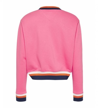 Tommy Hilfiger Sweatshirt TJW Regular Crop Tipping pink