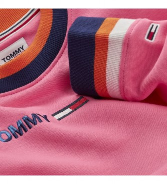 Tommy Hilfiger Sweatshirt TJW Regular Crop Tippping pink