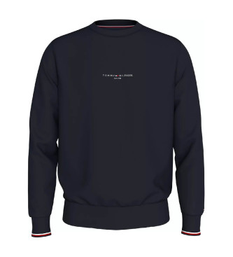 Tommy Hilfiger Navy sweatshirt og ribbede manchetter