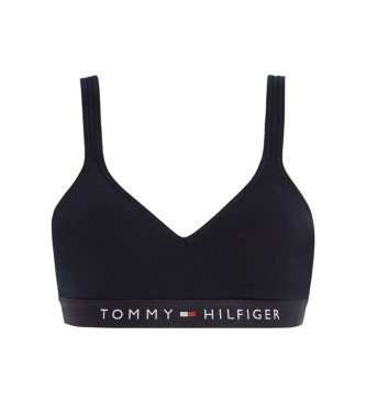 Tommy Hilfiger Soutien Bralette Soutien almofadado original com almofada azul-marinho