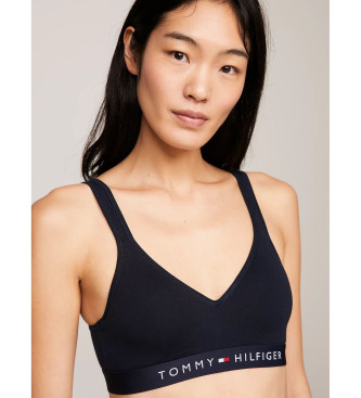 Tommy Hilfiger Modrček Bralette Originalen oblazinjen modrček z mornarskim oblazinjenjem