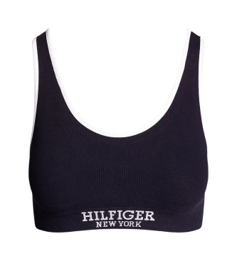 Tommy Hilfiger Bralette-BH ohne Polsterung mit marineblauem Monotyp