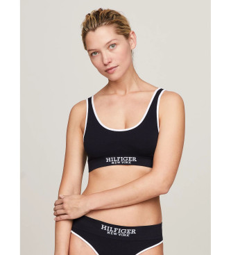 Tommy Hilfiger Bralette-BH ohne Polsterung mit marineblauem Monotyp